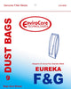 Eureka F&G-2 Ply Vacuum Paper Bags-Upright, Part 216SW