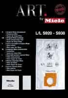Miele L Bags for ART Vacuums 5/pk Part 05852650