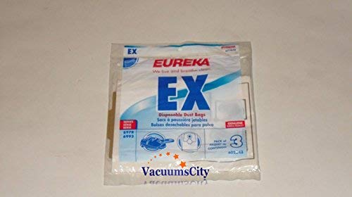 Eureka Canister Vacuum Model 6879A,6993A Type EX Bags 3 Pk Genuine Part # 60284B-6