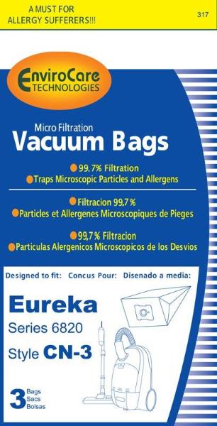 Eureka CN-3 Canister Vacuum Bags 3pk Part 317