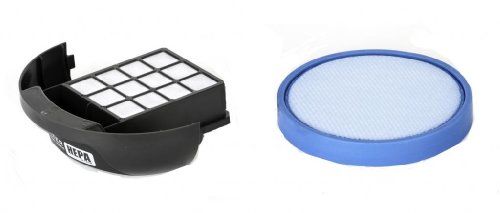 Hoover HEPA Exhaust Blue Circular Washable Primary Filter Kit for Elite Rewind Bagless Uprights. Part 411018001, 304087001
