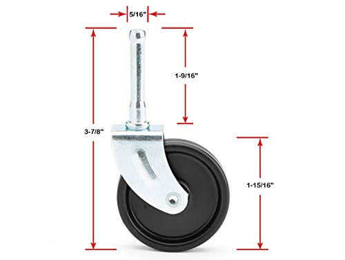 ShopVac Vacuum Replacement Metal Shank Caster (1 Caster Wheel) Part 42 ...