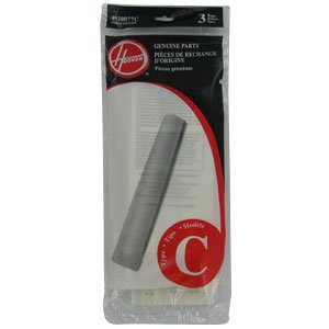 Bolsas para aspiradora Hoover tipo C para aspiradoras verticales convertibles, paquete de 3, pieza 4010077C 