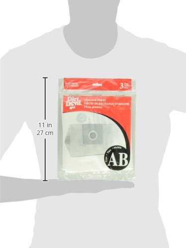 Dirt Devil Type AB Vacuum Bags (3-Pack), AD10096