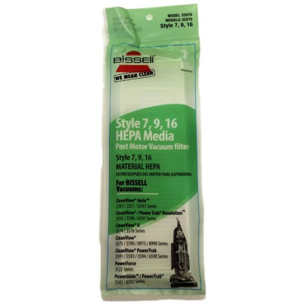 Bissell Genuine HEPA Filter Style 7, 9 HEPA Filter Part 32076