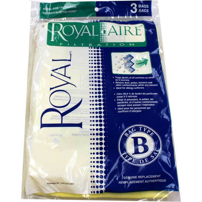 Royal Paper Bags, Royal Type B Upright Micro Fresh 3 Pk Part 3671075001