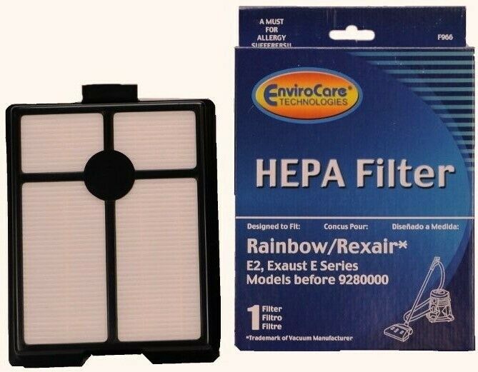Rainbow/Rexair HEPA Filter,  E2 B4 BEFORE 9280000, R-7292 Part F966