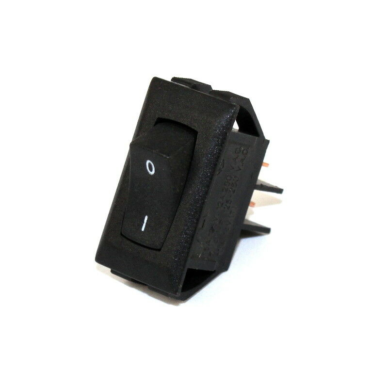 Shop Vac Switch, Black Rectangle Rocker 2-Post 464A Part 82303041
