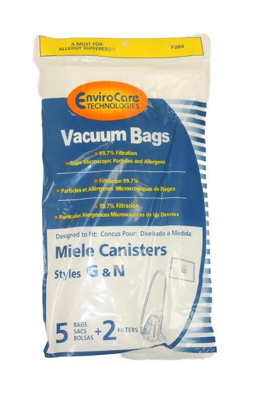 Miele Type GN Synthetic 5 Bags+ 2 Filters, Generic Part P204