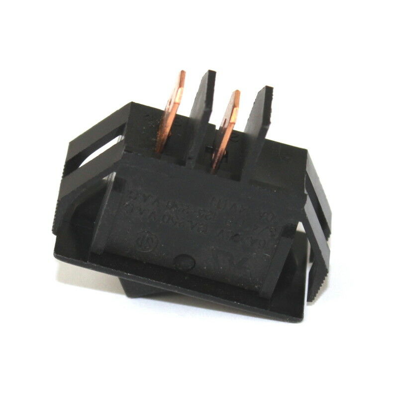 Shop Vac Switch, Black Rectangle Rocker 2-Post 464A Part 82303041