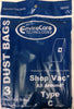 ShopVac Type C All Around Vacuum Bags, 3pk, Replaces OEM 906-69-00 Generic Part 380SW