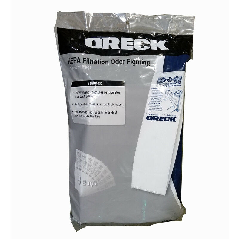 Oreck Edge Paper Bags, U8200S, U8000 Edge Type HB 8Pk Part HB8PKOH