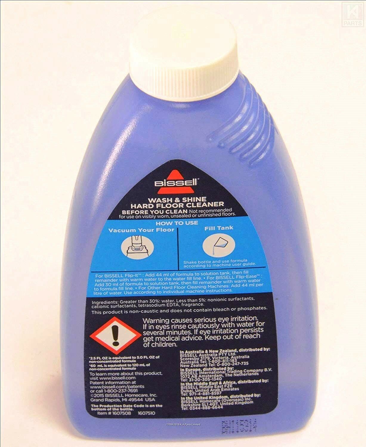 Limpiador para pisos duros Bissell para linóleo, vinilo y baldosas, 8 oz, pieza 1607509, 1067508