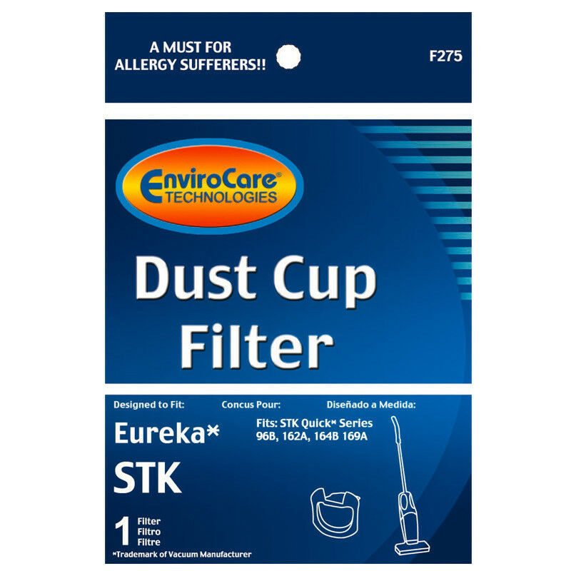 Eureka Dirt Cup Filter for Stick Vac 96B,12A,164B, 169A, 96F Part F275
