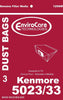 3PK, KENMORE 5023 5033 CANISTER, PAPER BAGS 129SW