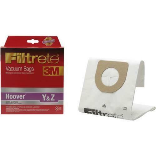 3pk Hoover Type Y&Z Micro Paper Bags, 3M, Part 64702A-6