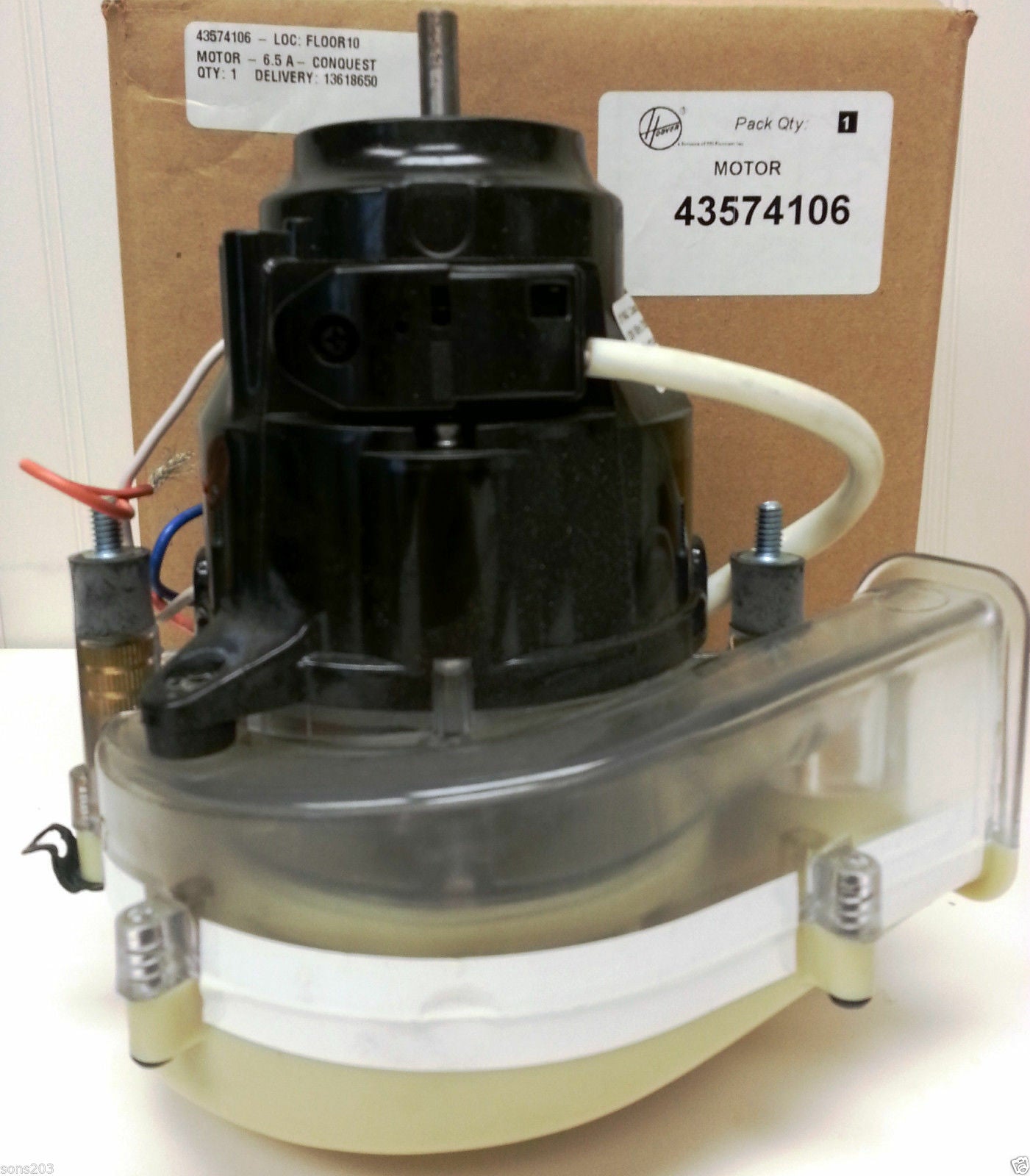 Genuine Hoover Conquest Motor for Uprights Part 43574106, H-43574106