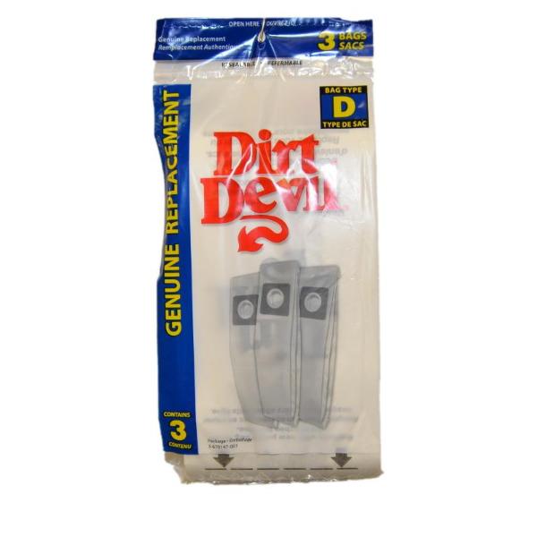 Dirt Devil Type D Soft Body Micro Fresh Vacuum Bags Part 3670147001