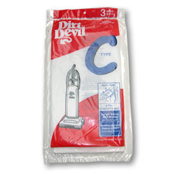 Dirt Devil Type C Paper Bags, Royal Hard Body Dirt Devil 3 Pk Part 3700147001