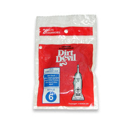 Dirt Devil Style 6 Vacuum Belt 2pk Part 3920026001