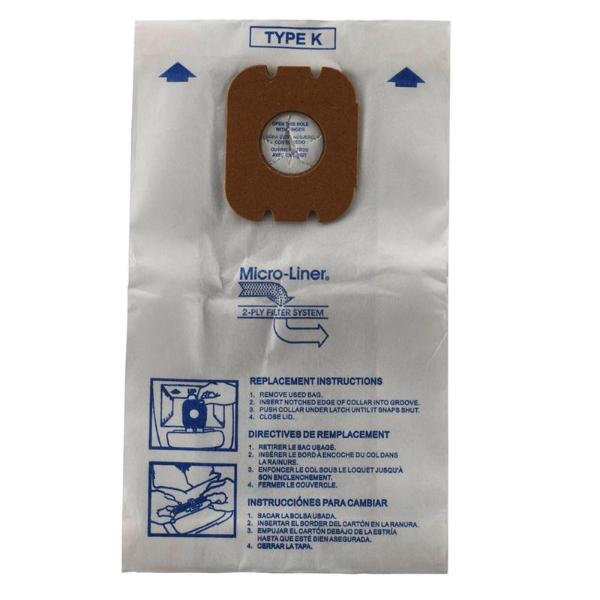 Bolsas para aspiradora Hoover K, paquete de 3, pieza 4010028K