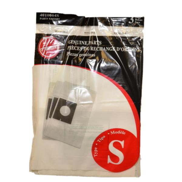 Hoover Futura And Spectrum Canister Vacuum Cleaner Type S Paper Filter Bags OEM Part 4010064S, 4010064, 4010064-S