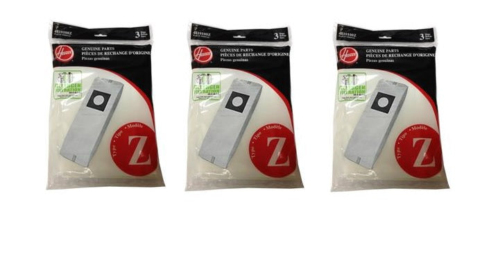 Hoover Type Z Vacuum Bags Power Drive Part 4010075Z
