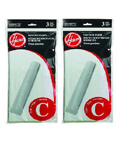 Bolsas para aspiradora Hoover tipo C para aspiradoras verticales convertibles, paquete de 3, pieza 4010077C 
