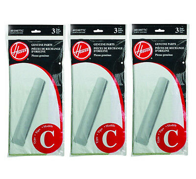 Bolsas para aspiradora Hoover tipo C para aspiradoras verticales convertibles, paquete de 3, pieza 4010077C 