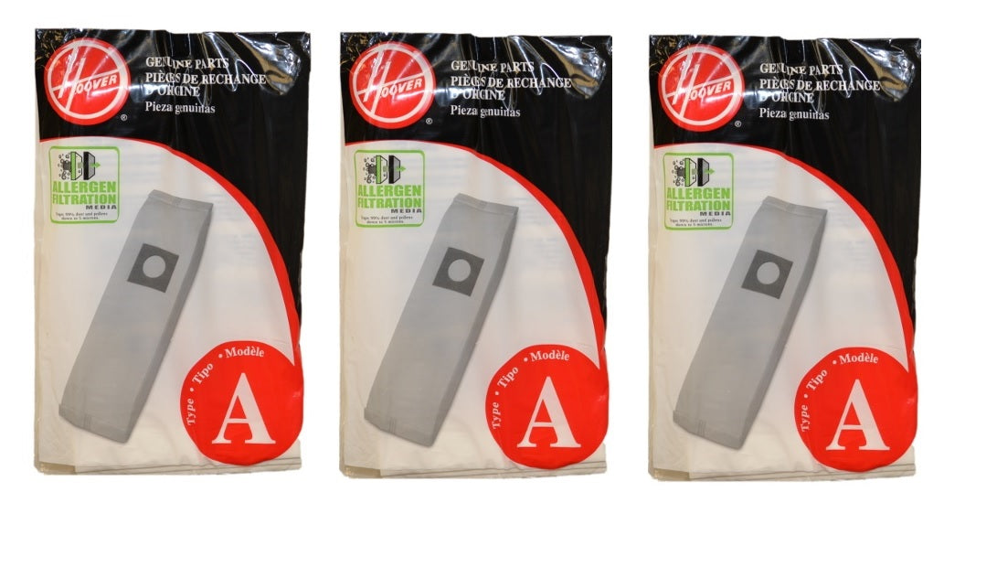 Bolsas de papel para aspiradora Hoover tipo A, relleno superior para alérgenos, pieza 4010100A