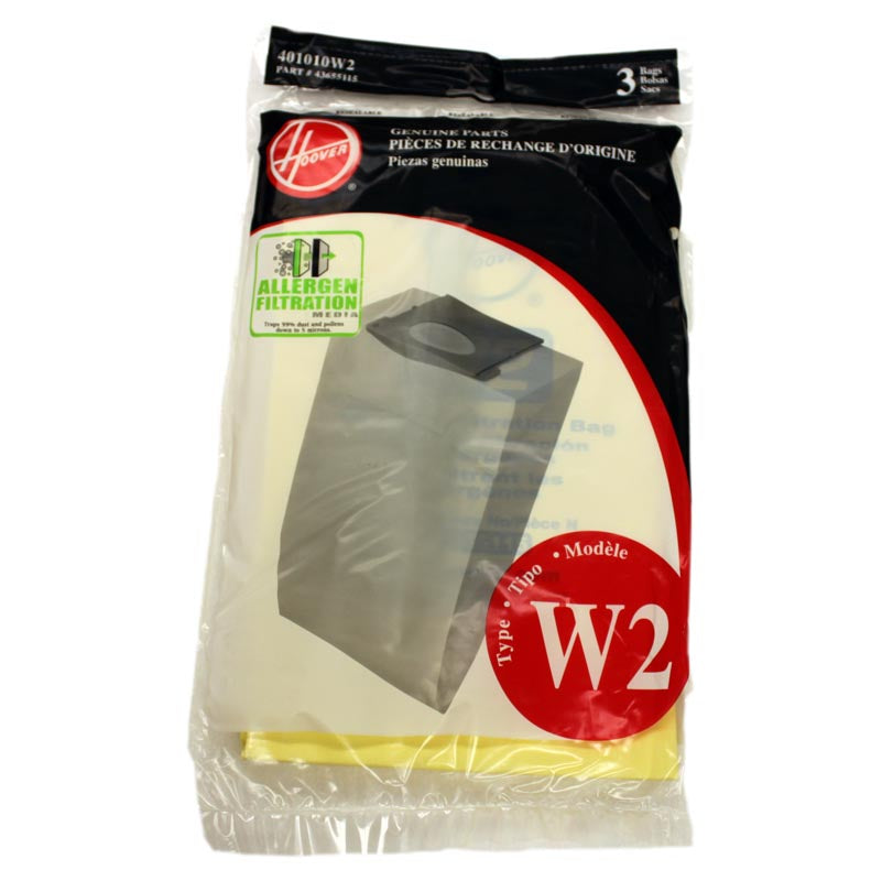 Hoover Type W2 Micro Windtunnel Upright Vacuum Cleaner Paper Bags Part 401010W2
