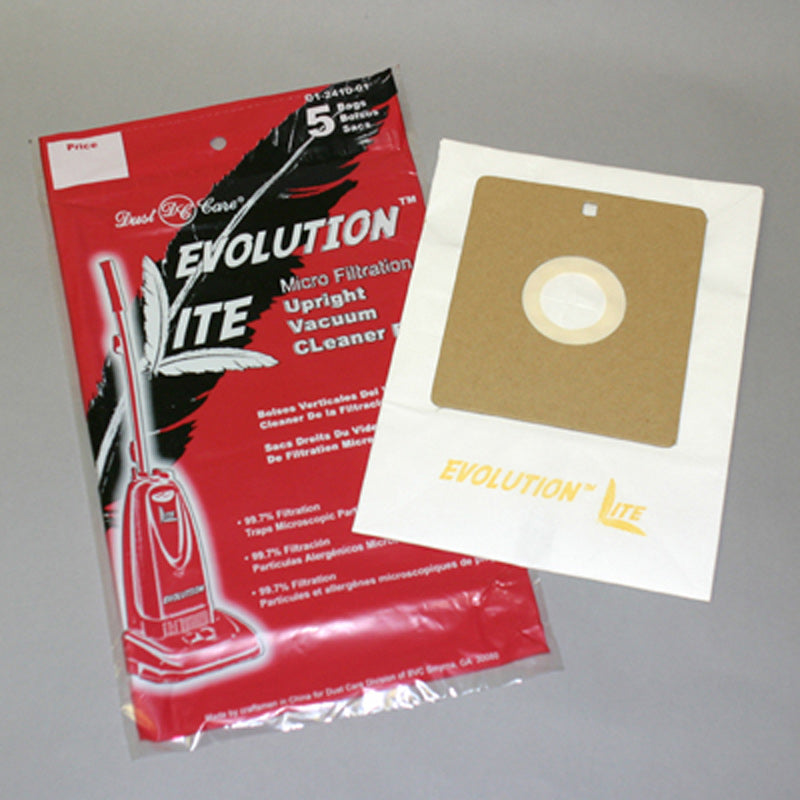 Evolution Lite Dcc-658 Paper Bags, Evolution/Cirrus Lite 658 Micro 5 Pk Upright, Part 01-2410-01