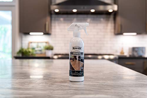 Limpiador y rejuvenecedor en aerosol ecológico de primera calidad para encimeras de granito de Bayes, 16 onzas