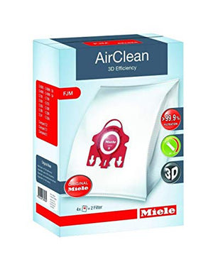 Genuine Miele Vacuum Cleaner AirClean Dust Bags Type FJM Part 10123220, 41996583USA
