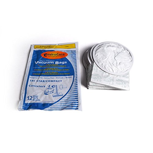 Compact Tristar Envirocare Canister Vacuum Cleaner Microlined Paper Bags 12PK # 738