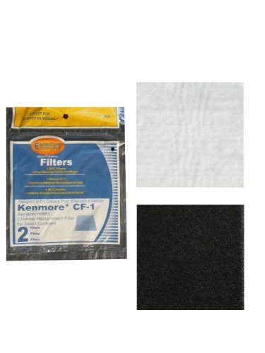 Kenmore Sears Progressive Foam Filter CF1, Progressive & Whispertone, Panasonic Vacuum Cleaners, 86883, 86880, 20-86883, 208 Part 909