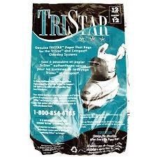 Compact Tristar Canister Vacuum Paper Bags 12 PK Genuine Part 70305, 13-2400-05