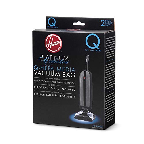 Hoover Platinum UH30010COM Type Q HEPA Filter Vacuum Cleaner Bags, 2/pk, Part AH10000