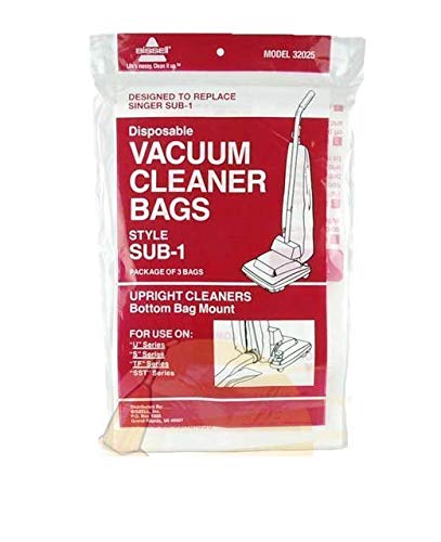 Bissell Singer Type Sub1 Upright Paper Bag (Pack of 3) Part 32025