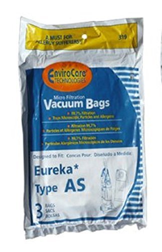 Eureka Type AS Bags 3 Pk Upright Vacuum Micro Filtration Generic Part 319
