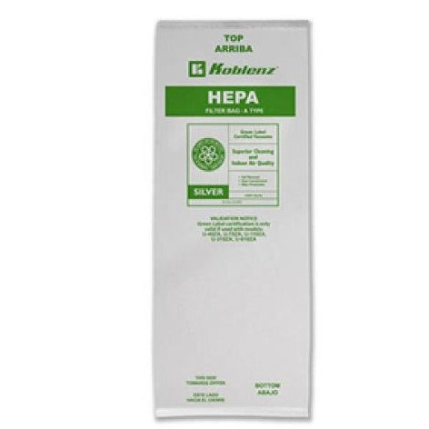 Koblenz Type A HEPA disposable paper bags #45-0766-1