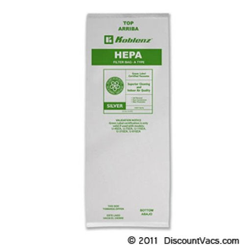 Koblenz Type A HEPA disposable paper bags #45-0766-1