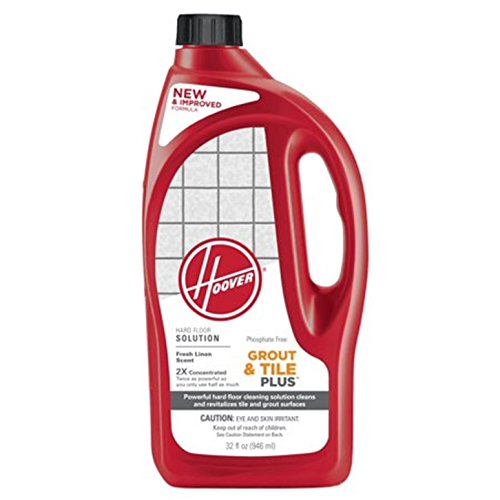 Solución limpiadora para pisos duros Hoover 2X FloorMate Tile and Grout Plus, 32 onzas, AH30435, paquete de 2