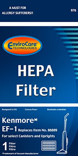 HEPA Vacuum Filter for Kenmore EF-1 for Select Canisters and Uprights Part 976