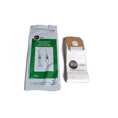 Bolsas de papel para aspiradoras Emer Raffello, Donatello, Zaffiro, Fiber y E-Zee, paquete de 7, n.º 09-2415-07, 1100181