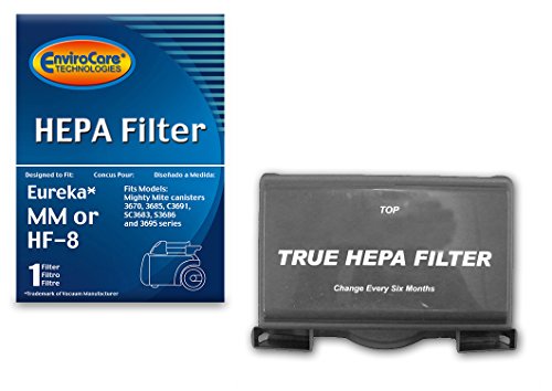 Filtro HEPA tipo HF-8 para Eureka Sanitaire MM Mighty Mite Pet Lover, botes comerciales Sanitaire 60666B, pieza F253