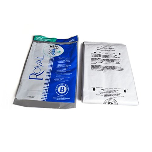 Bolsas de papel para aspiradora vertical tipo B Royal, paquete de 2, n.º AR10110