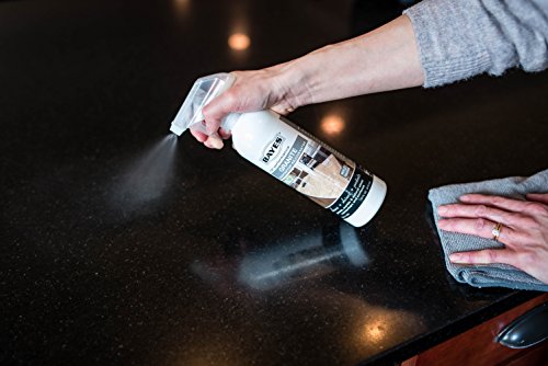 Limpiador y rejuvenecedor en aerosol ecológico de primera calidad para encimeras de granito de Bayes, 16 onzas