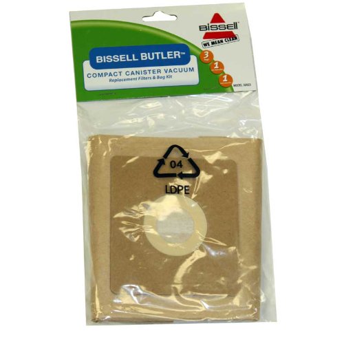 Bissell Bag Paper 3 Pack With 2 Filters Butler Simplicity Sanyo Power Boy Part 32023