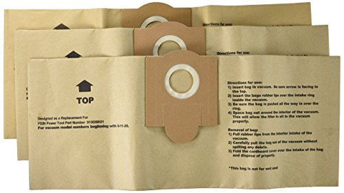 Generic Fein Power Turbo Paper Bags 9-11-20 / 9-11-55, 3 Pack Part GK-TURBOI